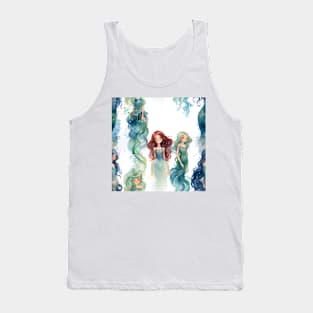 Mermaids Pattern 20 Tank Top